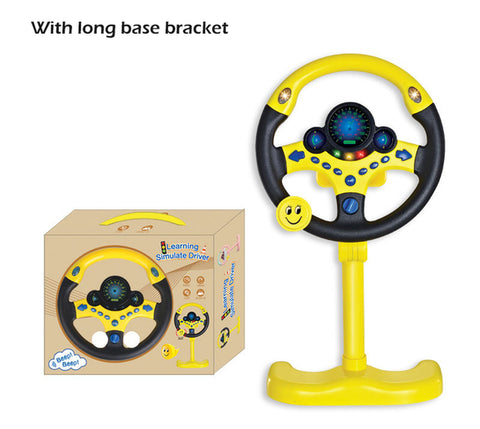 Infant Shining Eletric Simulation Steering Wheel Toy with Light Sound Kids Early Educational Stroller Steering Wheel Vocal Toys